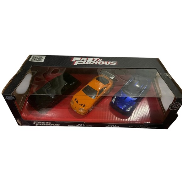 Fast & Furious Diecast Set Buick Grand National Toyota Supra Nissan GT-R R35